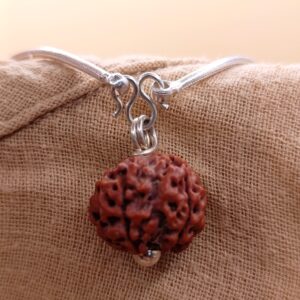 rudraksha mala srebrni lanac